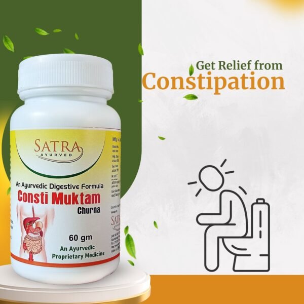 Satra Ayurved Consti Muktam Churna | Ayurvedic Blend for Digestive Wellness & Bowel Support | 60 gm - Image 5