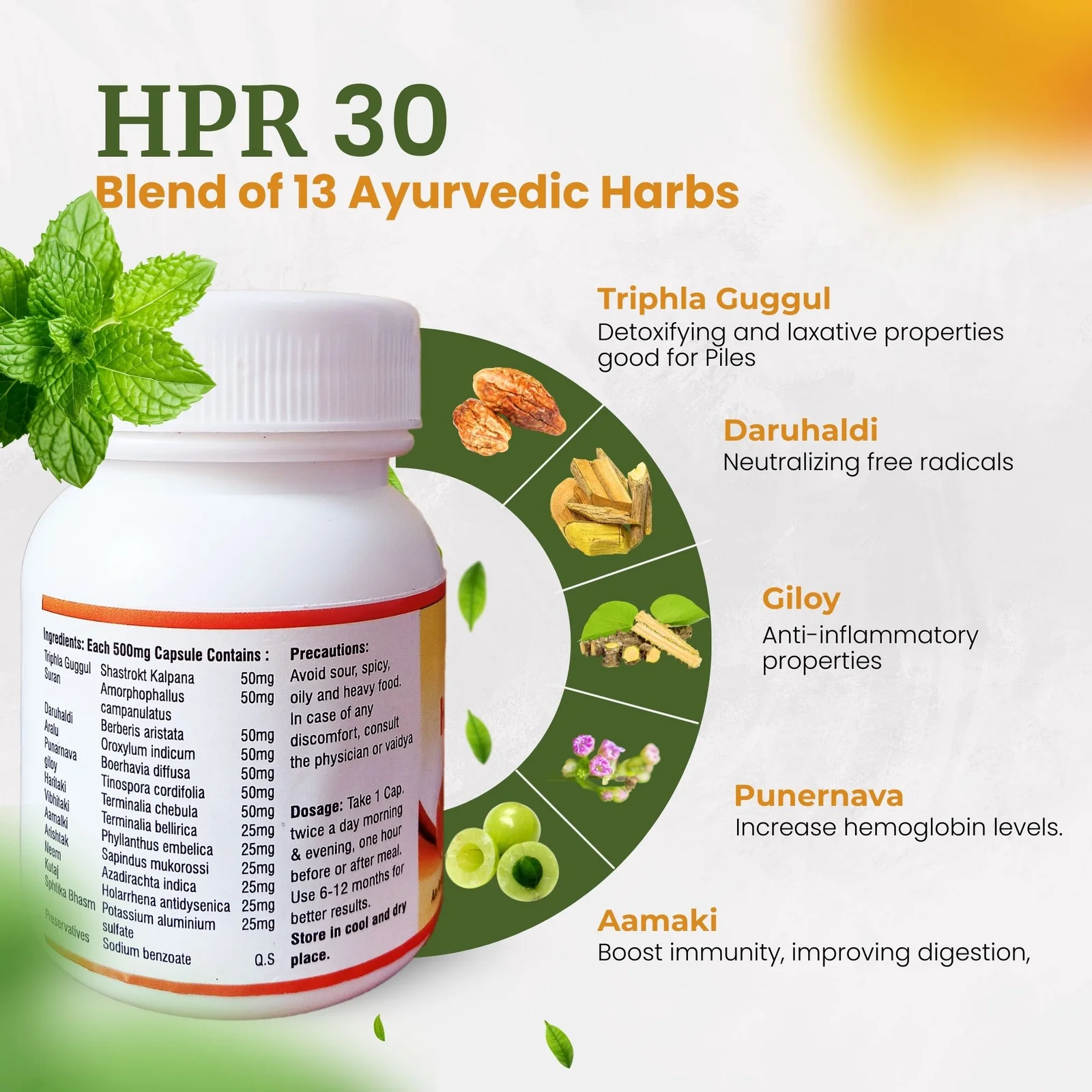 HRP Made with 13 Ayurvedic Harbs for Piles Care